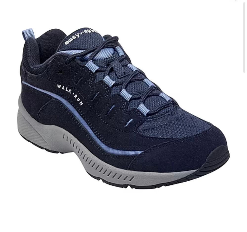 NEW! 9W Easy Spirit Roadrun Womens Sneakers Navy